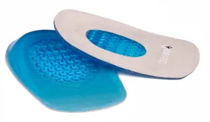 2 Pair Bodytec Fast Heel Pain Relief Plantar Fasciitis Heel Cushion Gel Soft Heel Support Pad 37/40 EU Grey