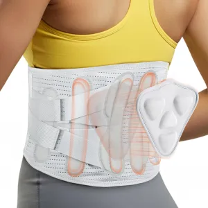 Back Brace for Lower Back Pain Women - Adjustable Lumbar Support Belts with 3D Massage Pad, Breathable Design for Sciatica, Herniated Disc, Scoliosis
