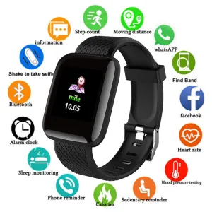 Blood Pressure Waterproof Ip67 Smartwatch Heart Rate Monitor Fitness Tracker Android IOS