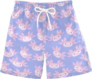 Boy Swim Trunks Quick Dry Swimsuit Bathing Suits Beach Board Shorts with Mesh Lining 8-16Years
