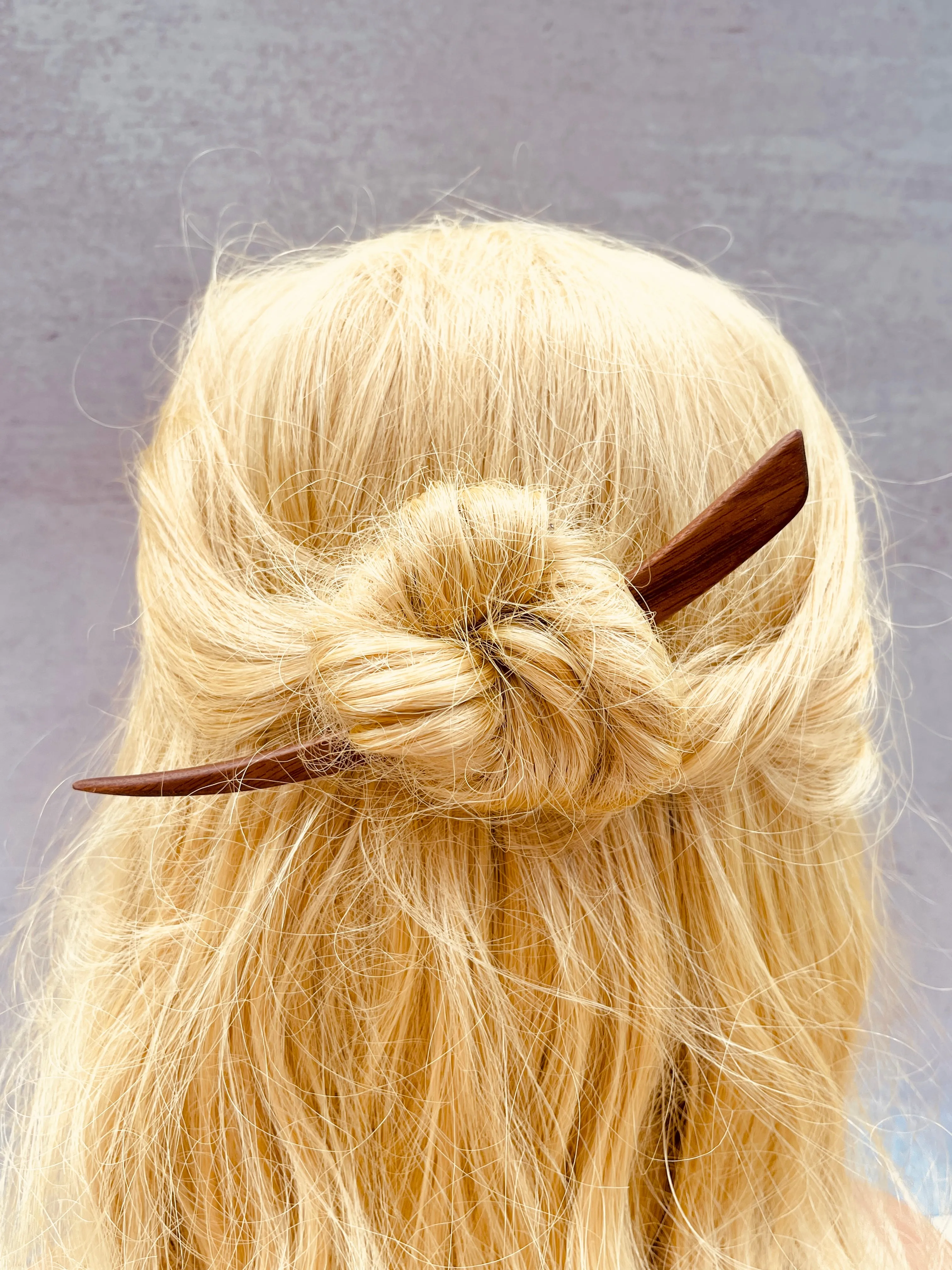 Cherry Wood Hair Sticks Wooden Hair Bun Holder for Women with Long Hair