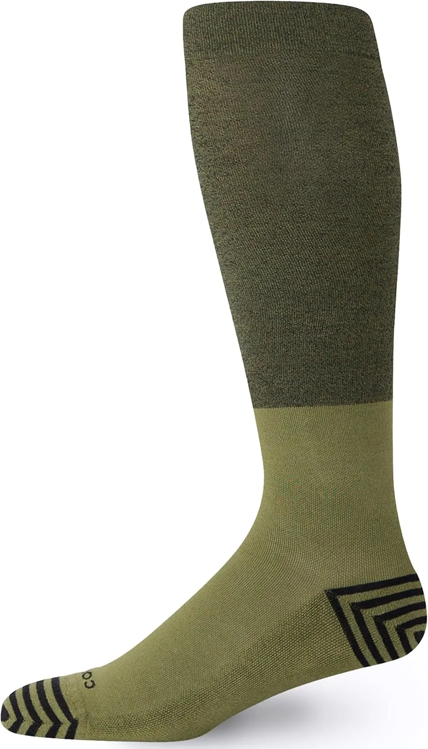 Comrad CloudCotton Knee High Socks, 15-20mmHg Graduated Compression Combed Cotton Support for Men, Women, Home, Work & Travel