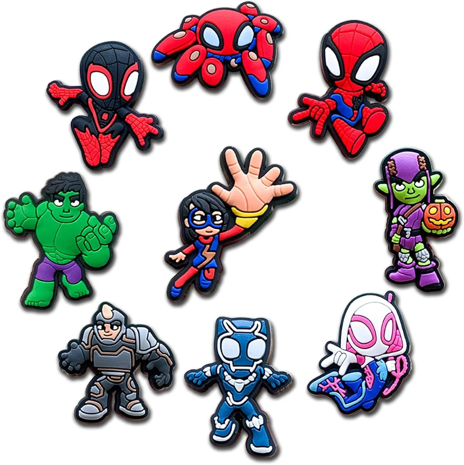 Cute Superhero Shoe Charms for Clog Sandals