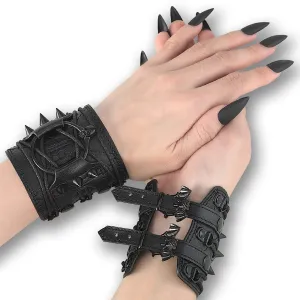 DA-406 Black Faux Leather