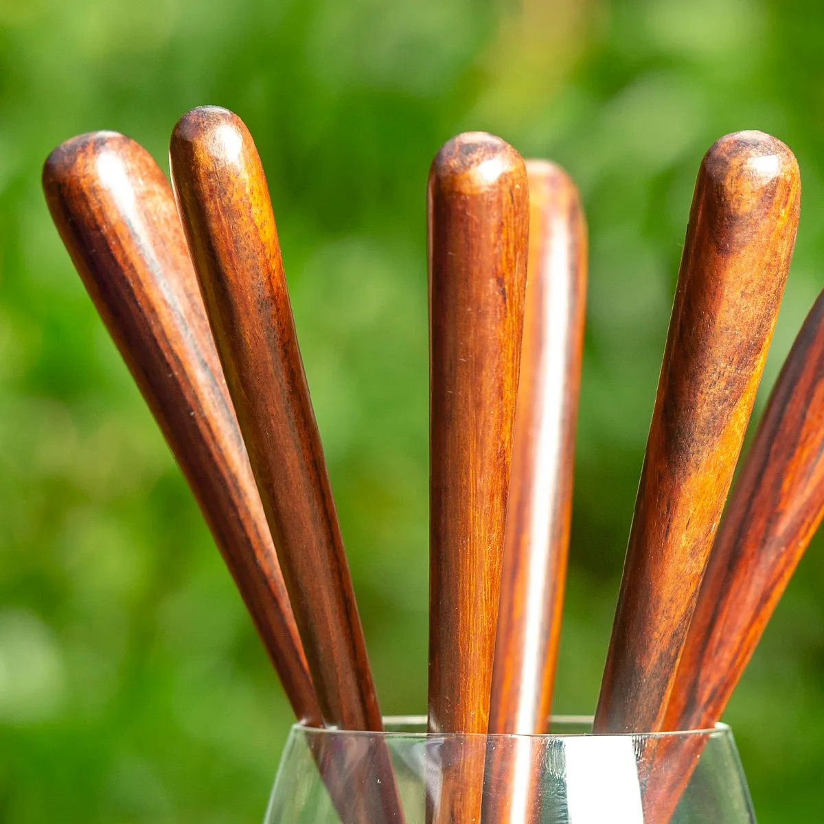 Droplet Wooden Hair Stick
