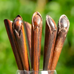 Flower Bud Wooden Hair Stick
