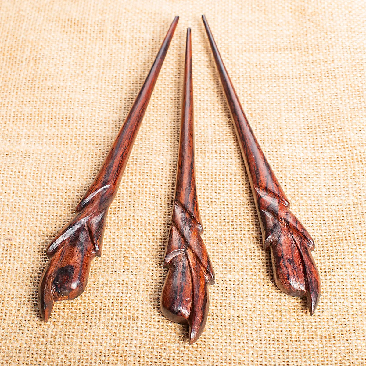 Flower Wooden Hair Stick