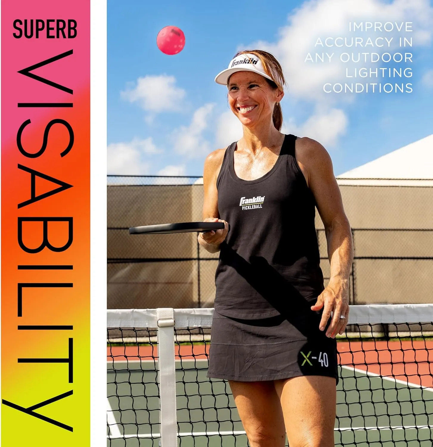 Franklin Sports X-40 Outdoor Pickleballs - Official Ball of USA Pickleball, APP Tour   Pickleball US Open - 3 Packs, 12 Packs, 36 Pickleball Buckets, 50, 100   400 Bulk Packs of Regulation Pickleballs
