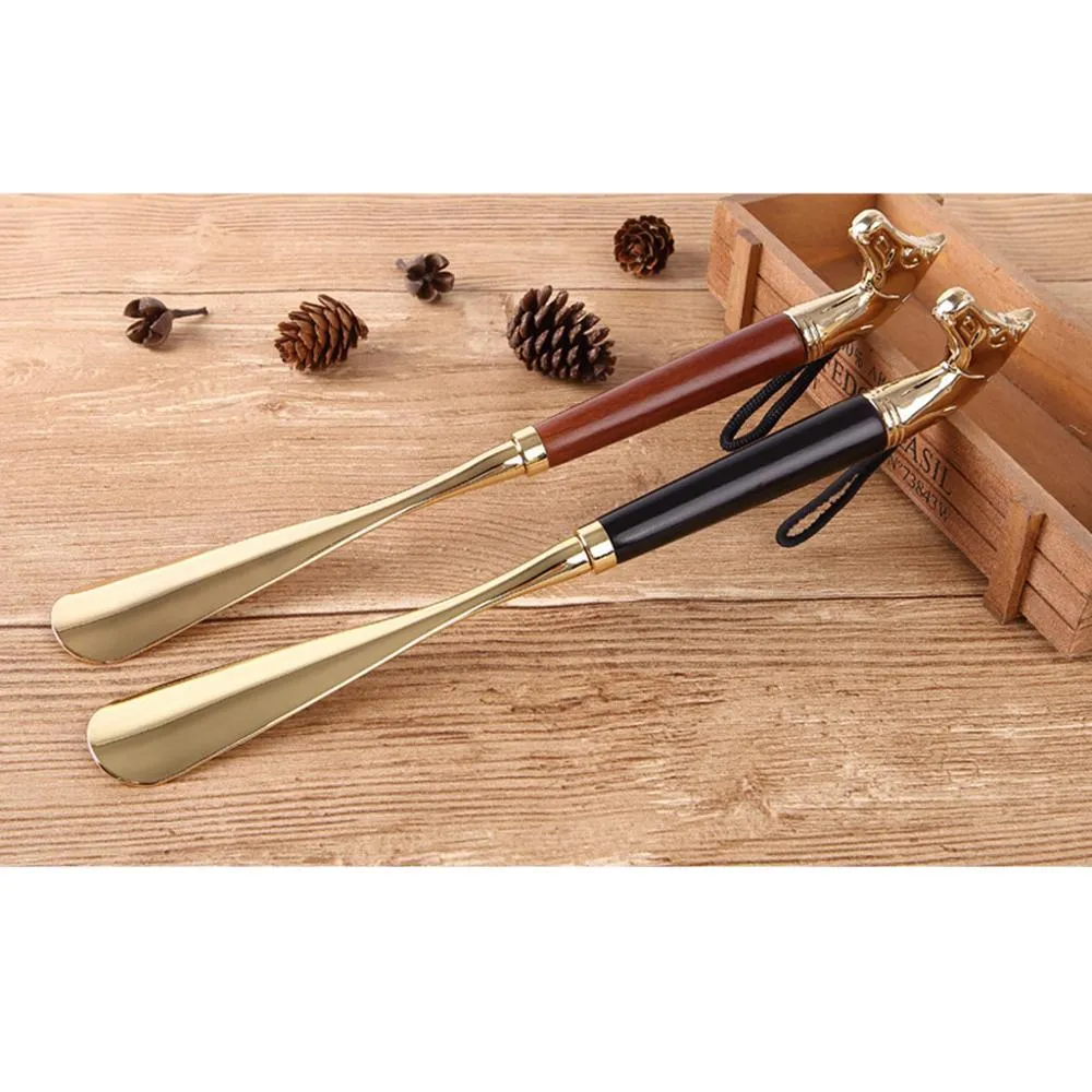 Gold-Tone Horse Head Retro Shoehorn 32 cm