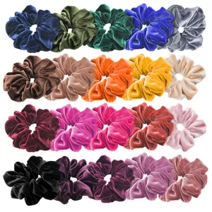 Hair Scrunchies 10 Pcs Velvet Elastic Hair Bands Scrunchy Hair Ties Ropes Scrunchie for Women Girls and Ladies Hair Accessories