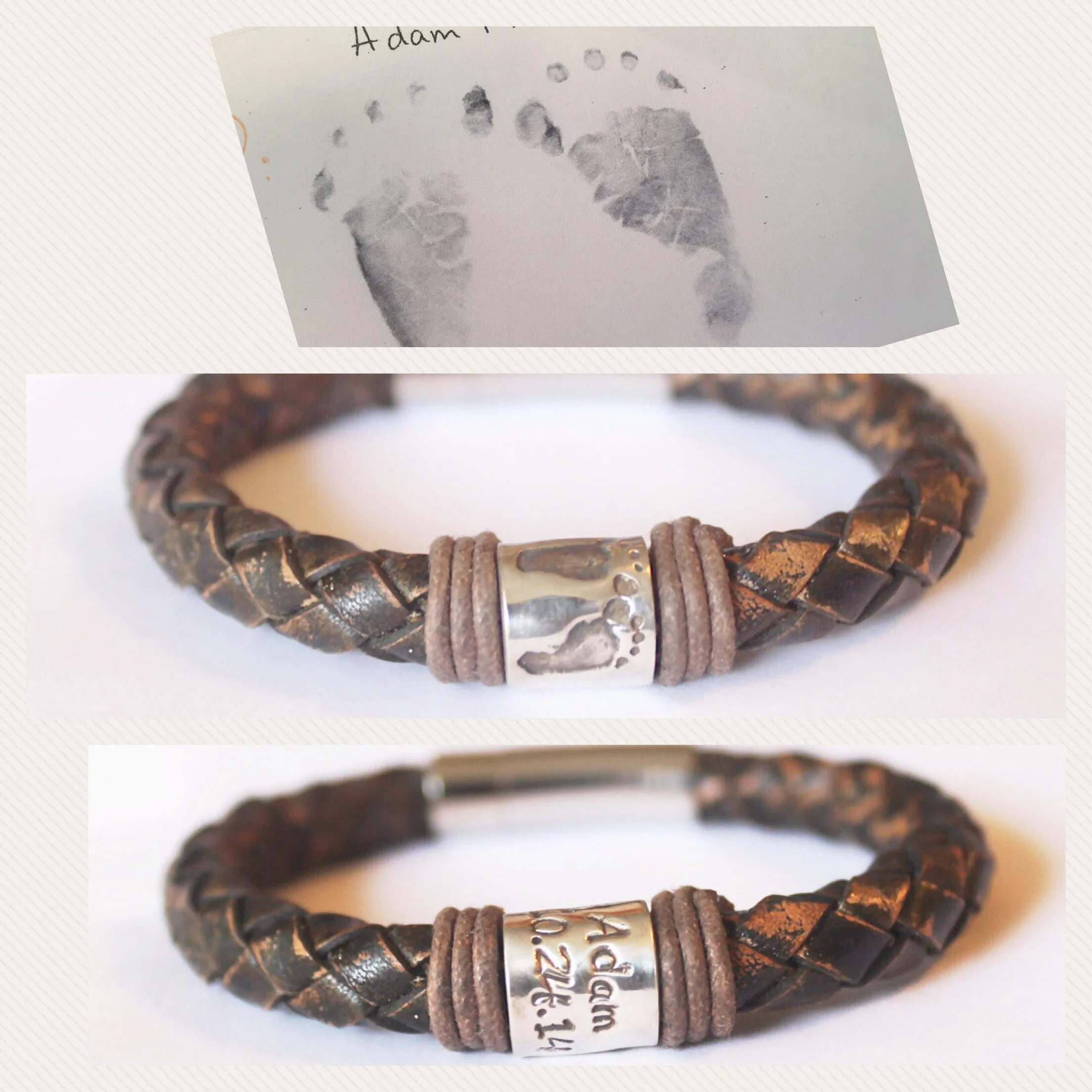 Happy Feet RBO, Mens Personalised Bracelet