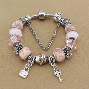 Lock & Key Charm Bracelet