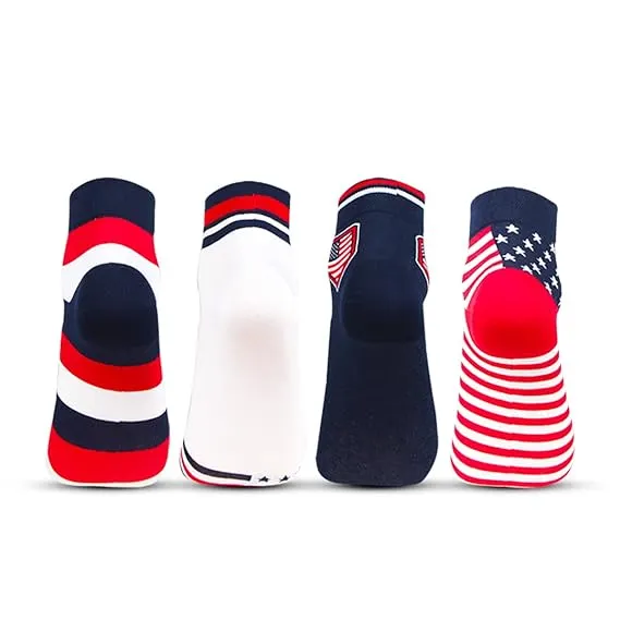 Men Ankle - Length Fashion Socks - Pack Of 4