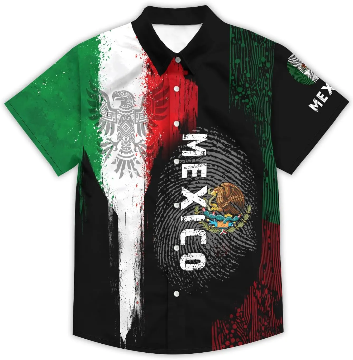 Men's Hawaiian Shirt Short Sleeve Casual Button Down Shirt Novelty Print Tropical Beach Shirt