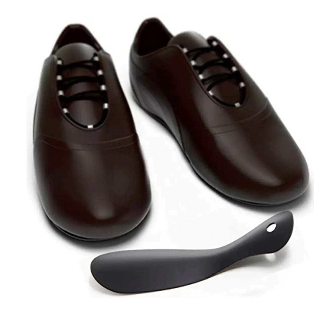 Metal Shoe Horn Stainless Steel ShoeHorn 7.5 Inches - Portable for Travel Use