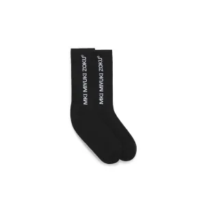 MKI REGISTERED LARGE LOGO SOCKS (Black)