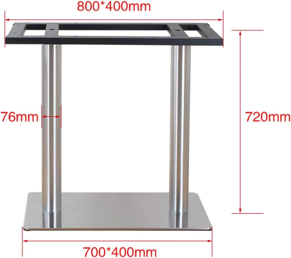 Modern Minimalist Heavy Industrial Metal Furniture Support feet, 72 cm high Non-Slip DIY Furniture feet Dining Table Table Legs Computer Table Legs