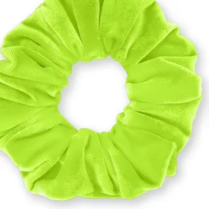 Plush Velvet Scrunchie Available in 3 Sizes Made in the USA Lime