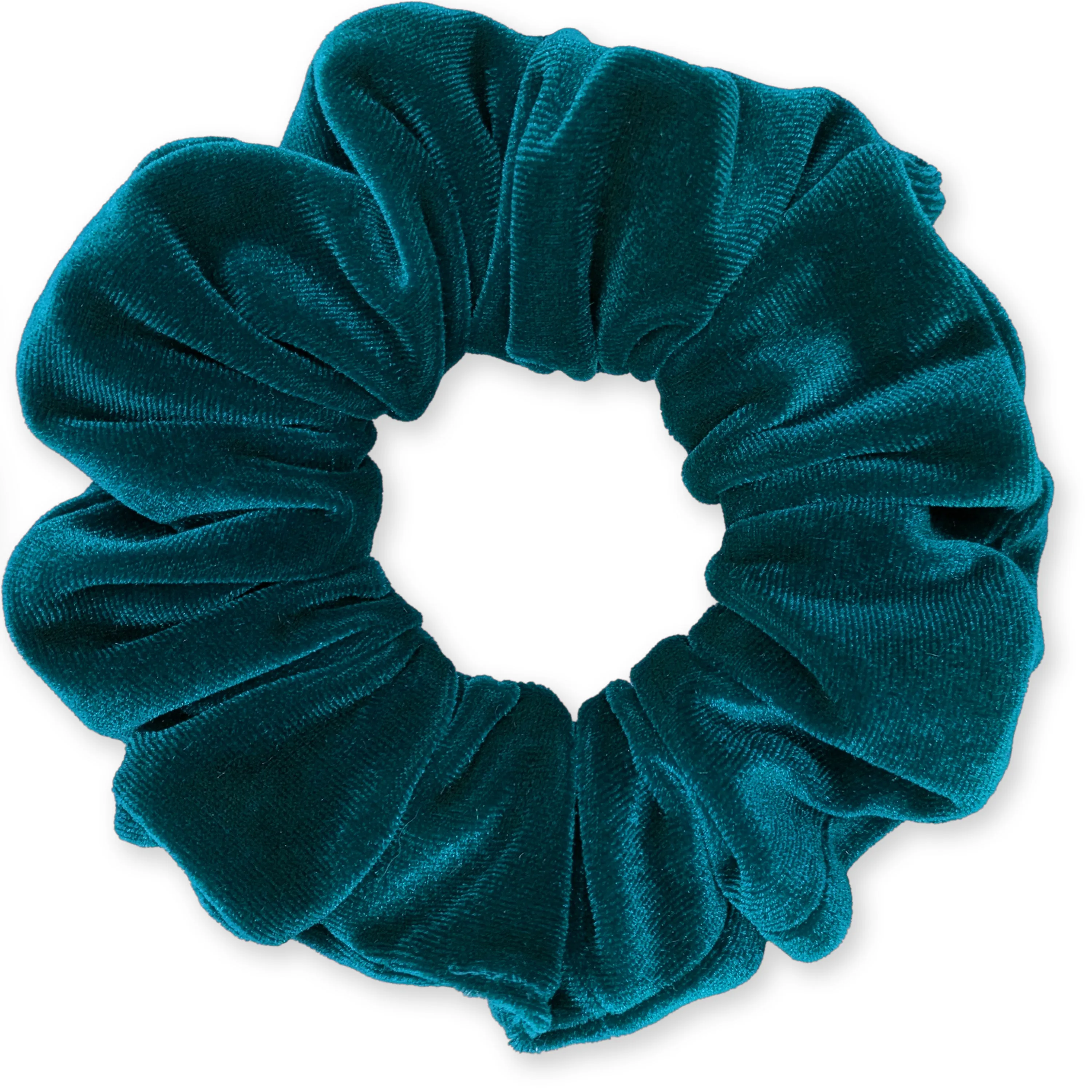 Plush Velvet Scrunchie Available in 3 Sizes Made in the USA Teal Green