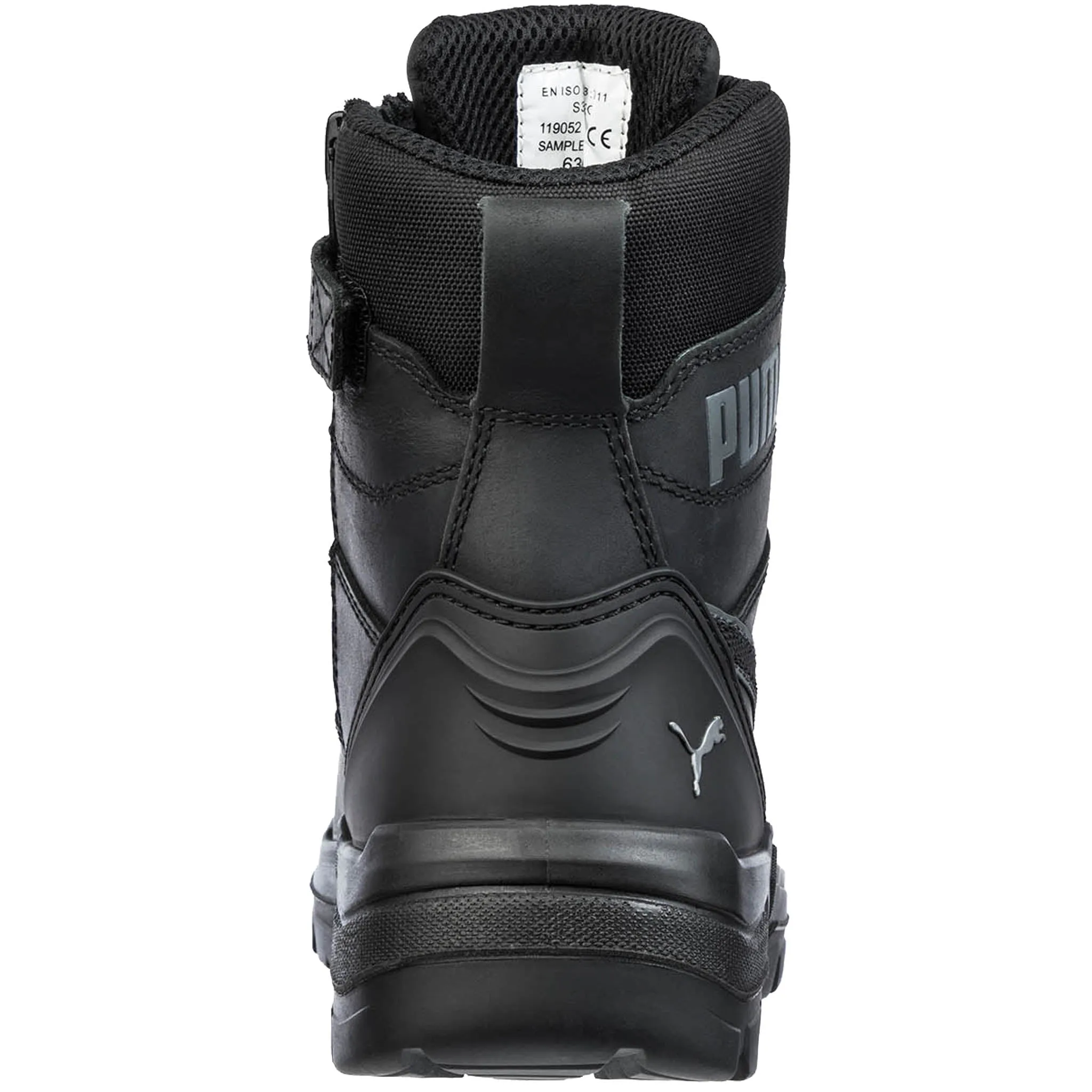 Puma Men's 630905 Conquest  7" Black  Waterproof  Zip Soft Toe Work Boots