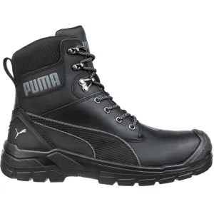 Puma Men's 630905 Conquest  7" Black  Waterproof  Zip Soft Toe Work Boots