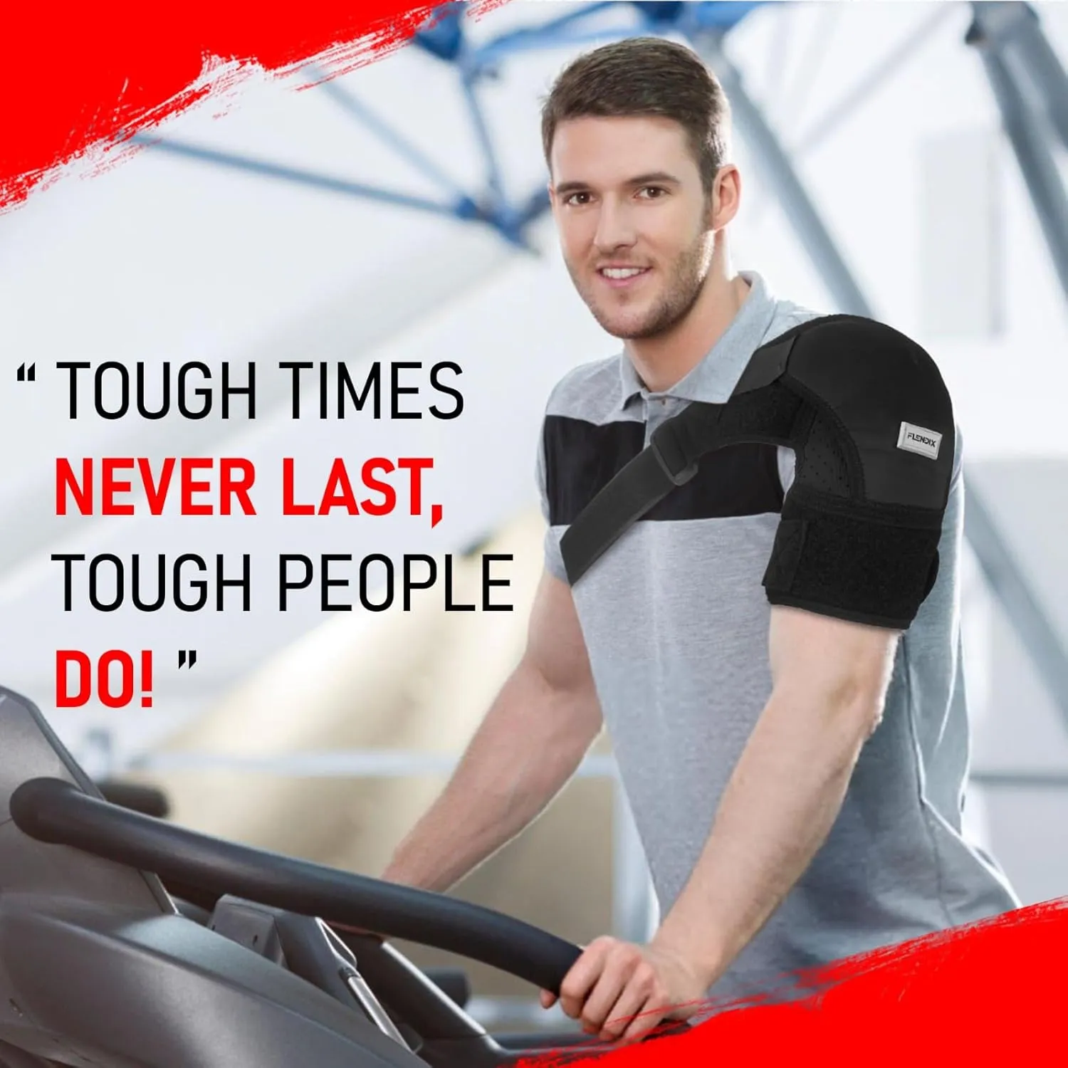 Shoulder Brace for Torn Rotator Cuff Shoulder for men & Women with Ice Pack Pocket Provides Shoulder Support Pain Relief (Large/X-Large)