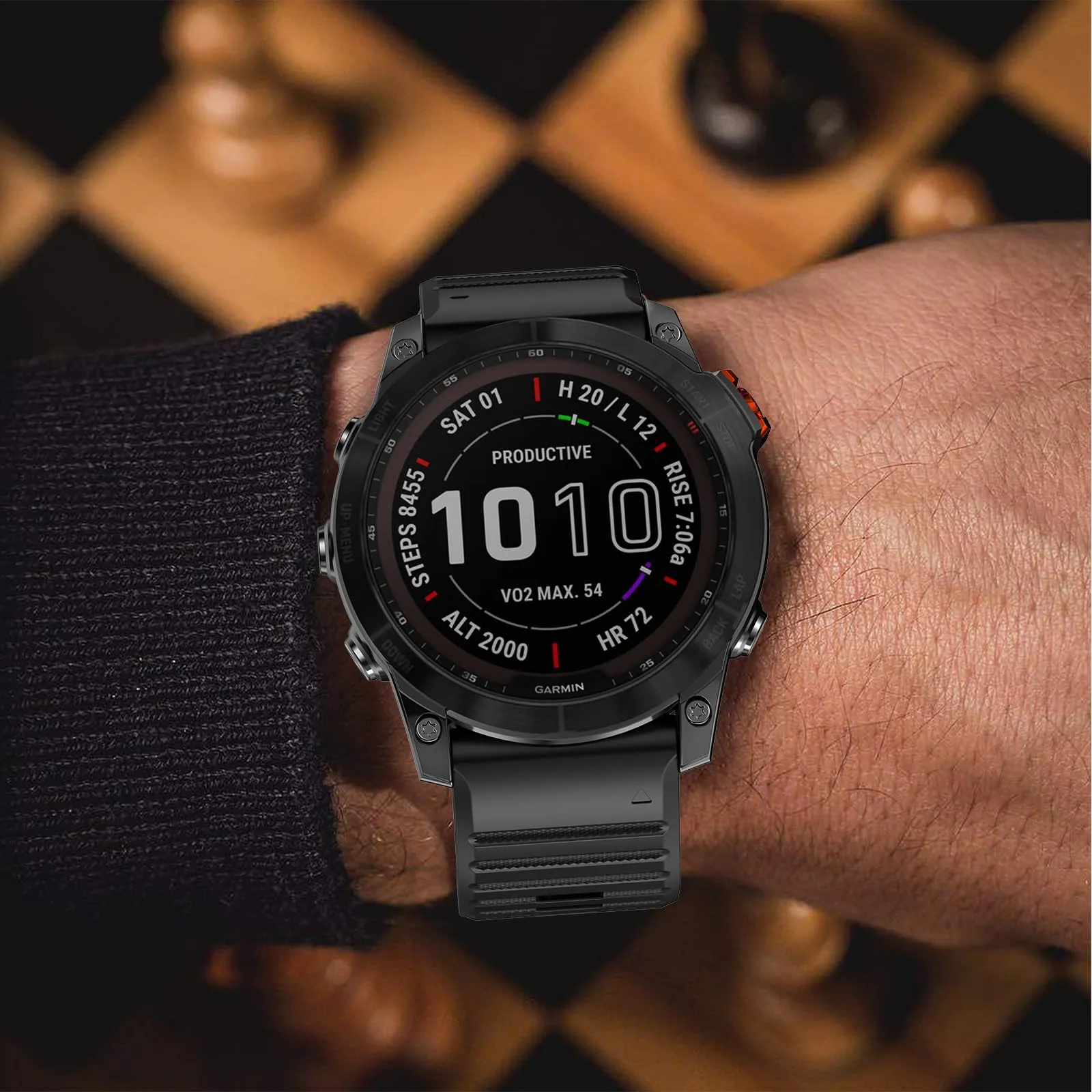 Silicone Bands For Garmin Fenix 7X | Fenix 6X | Fenix 5X | Fenix 5P | 5 Plus | Fenix 6X Pro | Fenix 3 - Black