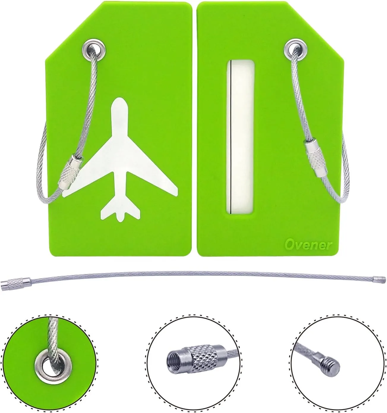 Silicone Luggage Tag with Name ID Card Perfect to Quickly Spot Luggage Suitcase