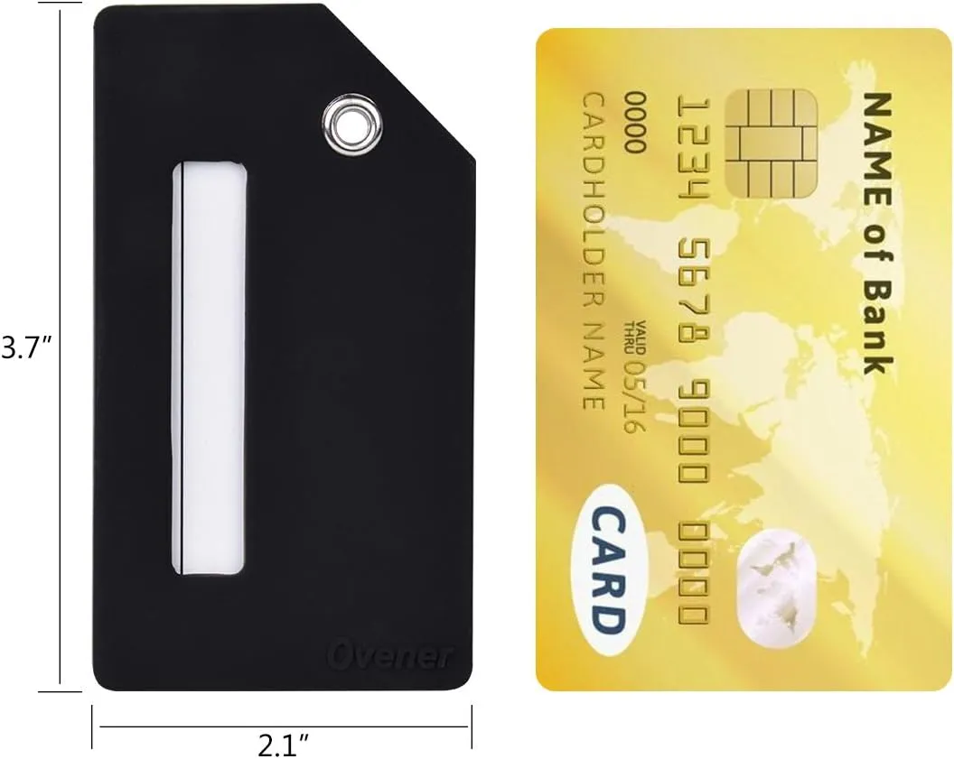 Silicone Luggage Tag with Name ID Card Perfect to Quickly Spot Luggage Suitcase