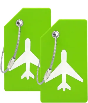 Silicone Luggage Tag with Name ID Card Perfect to Quickly Spot Luggage Suitcase