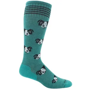 Sockwell Women's Socks - Canine Cuddle Graduated Knee-High, Jade, S/M | SW97W-485-SM
