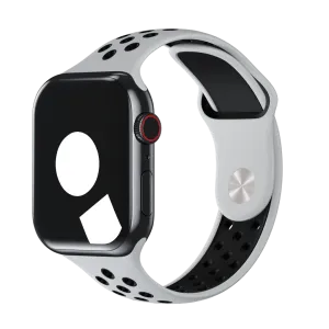 Summit White/Black Sport Band Active for Apple Watch
