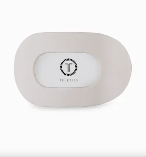 teleties large flat round clip - neutrals