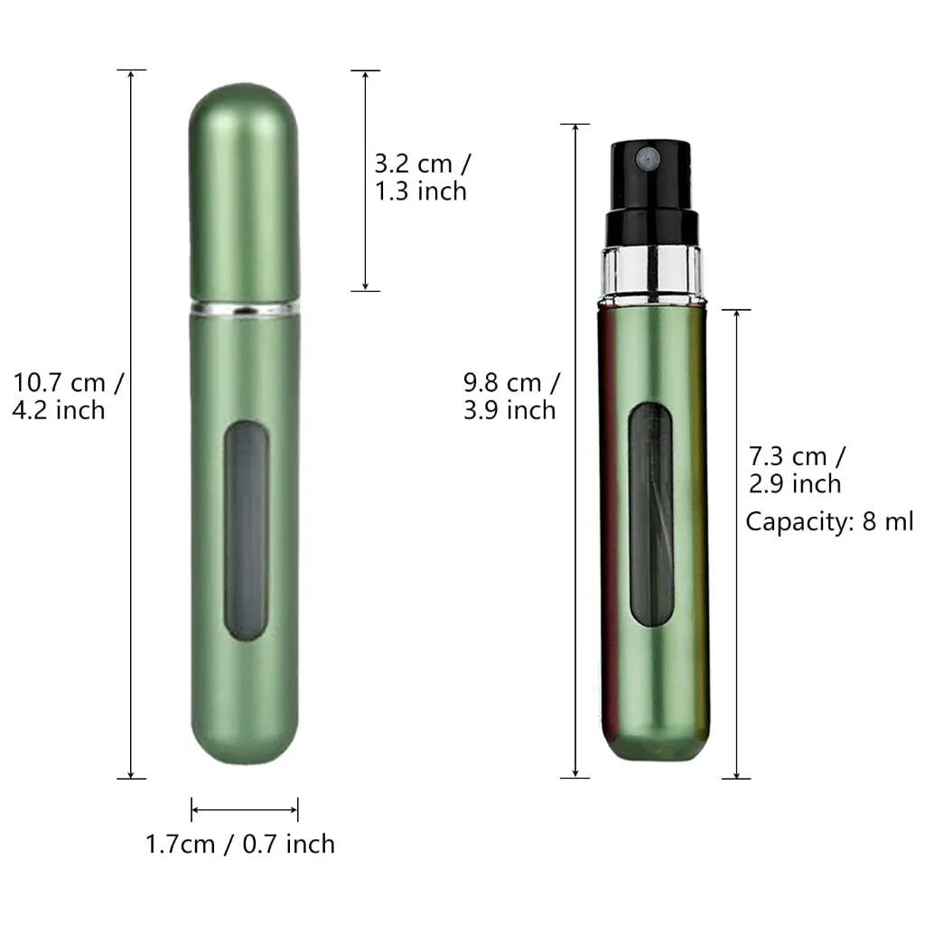 Very Berry Velvet Scrunchie - Sage Green Mini Perfume Spray Bottle