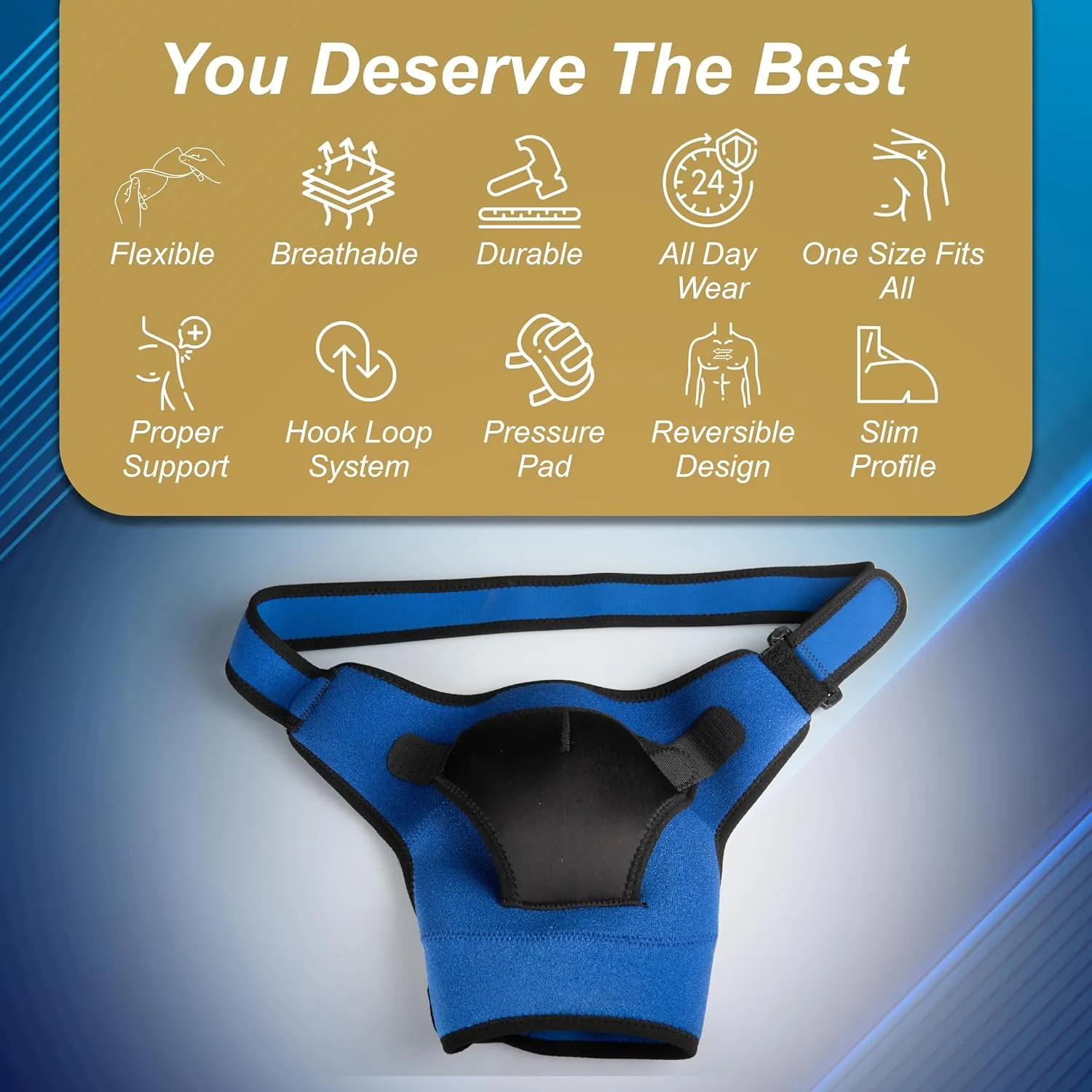 Wonder Care Rotator cuff brace for shoulder pain relief Neoprene Shoulder support brace for men and women for dislocated, frozen, mouse shoulder (Universal size: 26"-36")