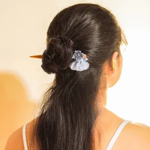Wooden Hair Stick Blue