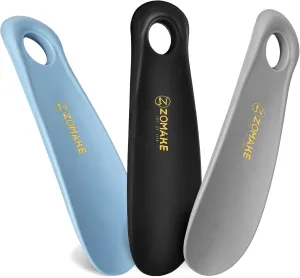 ZOMAKE Plastic Shoe Horn for Seniors Men Women Kids,Small Shoe Spoon Boot Horn Travel ShoeHorn Shoe Helper