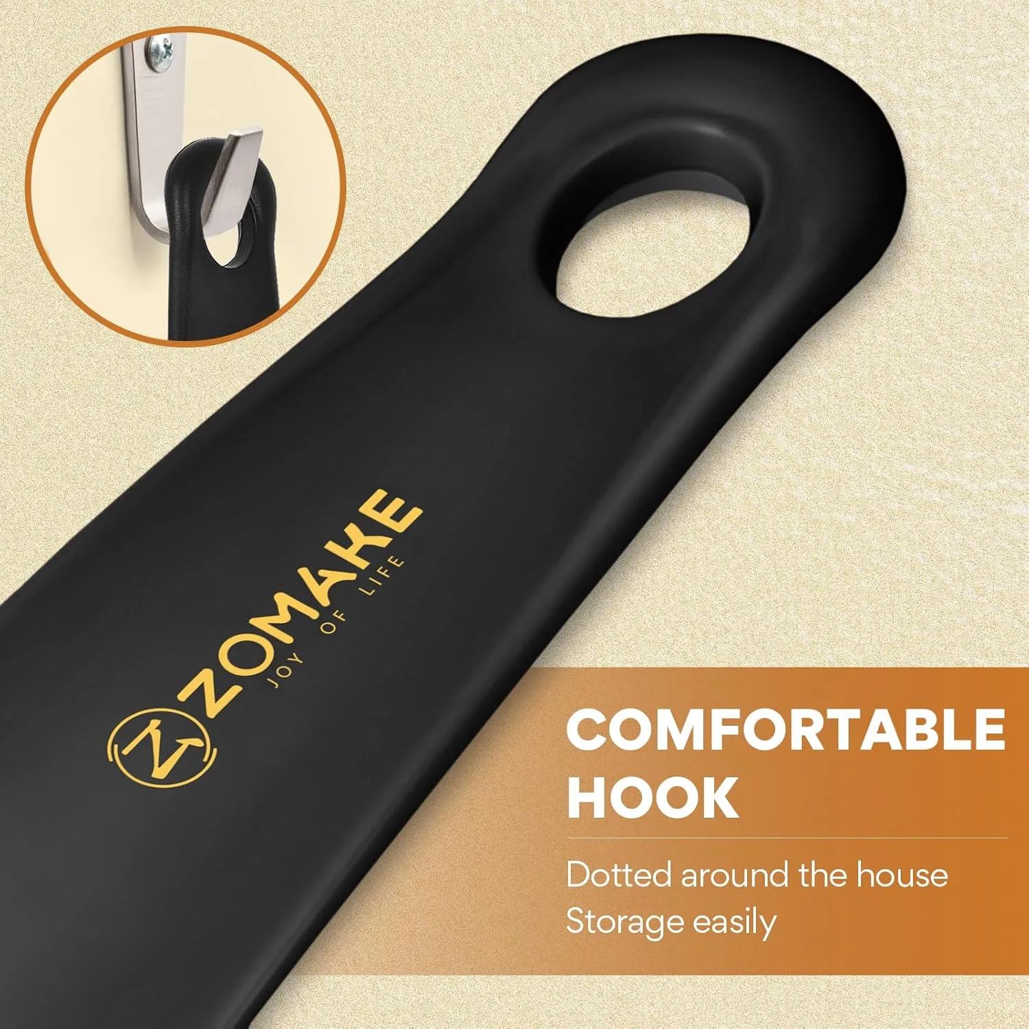 ZOMAKE Plastic Shoe Horn for Seniors Men Women Kids,Small Shoe Spoon Boot Horn Travel ShoeHorn Shoe Helper